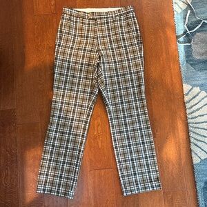Plaid golf slacks